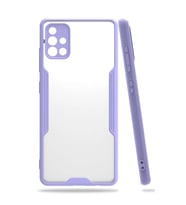 Samsung Galaxy A71 Kılıf Platin Silikon - Lila