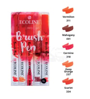 Talens Ecoline Brush Pen 5li Set Kırmızı Tonlar