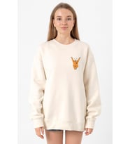 One Piece Anime Bepo Ekru Kadın 2ip Sweatshirt