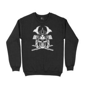 Kılınçlı Kuru Kafa Siyah Sweatshirt