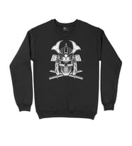 Kılınçlı Kuru Kafa Siyah Sweatshirt