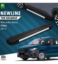 S-Dizayn Mercedes Citan Uzun Şase NewLine Krom Yan Basamak 223 Cm 2012-2021 A+ Kalite