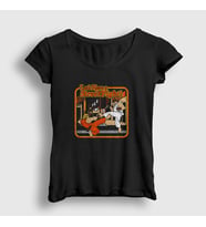 Presmono Kadın Siyah Ryu Vs Ken V2 Street Fighter T-Shirt 411363tt