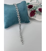 Rodyum Zirkon Taşlı Pirinç Zirkon Bileklikler Cm - Kbl0282