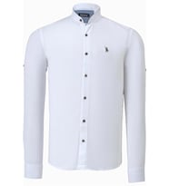 G784 DEWBERRY HAKİM YAKA ERKEK GÖMLEK-BEYAZ (Karışık)