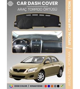 TOYOTA COROLLA E140 (2007-2013) Torpido Örtüsü Ön Göğüs Koruma Araca Özel Çatlamayı Önler Kaymaz