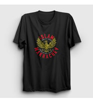 Presmono Unisex Siyah Eagle Mma Ufc İslam Makhachev T-Shirt 371010tt