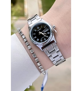 Casio CSISTE27 Takvimli Hediye Paketli Kadın Kol Saati ve Bileklik