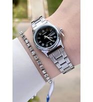 Casio CSISTE27 Takvimli Hediye Paketli Kadın Kol Saati ve Bileklik