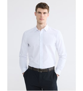 LCW BUSINESS Beyaz Regular Fit Poplin Erkek Basic Gömlek