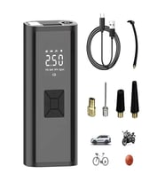 150 PSI Şarjlı Hava Kompresörü 4500mAh  LCD Ekranlı Taşınabilir Lastik Şişirme Pompası