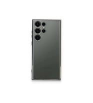 Durukar® Samsung Galaxy S24 Ultra Kılıf Lensli Silikon - Gümüş