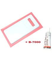 Tkgz Samsung Galaxy S10 PLUS Arka Pil Batarya Kapağı (CAM+B-7000) BEYAZ