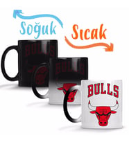Chicago Bulls Sihirli Kupa Bardak Porselen