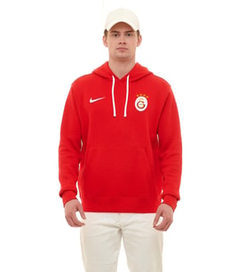 Galatasaray Orijinal Lisanslı Nike Kapüşonlu Kırmızı Sweat
