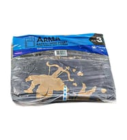 Arma Baskılı Mini Blok Poşet Torba - No : 3 - 30x50 Cm. - Siyah - 100 Adetlik 1 Paket