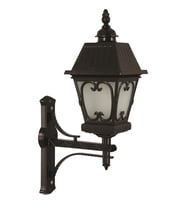 AVONNI BAP-68040-BSY-M1-OP Siyah Boyalı Dış Mekan Aydınlatma E27 Aluminyum Cam 40x23cm