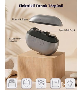 Lexroo Elektrikli Tırnak Makası M7 Otomatik Tırnak Kesme ve Törpüleme Makinesi