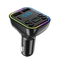 Bluetooth Kablosuz Araç Kiti (7 Renk RGB Led Işıklı)