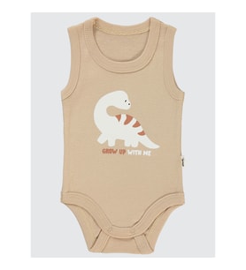 Civil Baby Erkek Bebek Çıtçıtlı Badi 1-36 Ay Lacivert (Sütlü Kahve)
