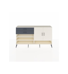 Arges Konsol 4 Raflı 2 Çekmeceli 2 Kapaklı 176x30x99 Aytaşı-Aytaşı/Antrasit