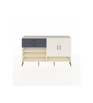 Arges Konsol 4 Raflı 2 Çekmeceli 2 Kapaklı 176x30x99 Aytaşı-Aytaşı/Antrasit