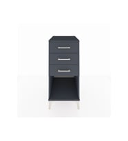 Kronos Komodin 3 Çekmeceli 44x59x96 Antrasit-Antrasit
