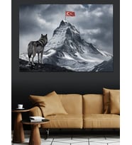 Karanlıkta Kanatlı Melek Kadın Dekoratif Kanvas - Mdf Ahşap Tablo