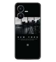 Vivo Y22S Kılıf Silikon Desen Özel Seri New York 1612