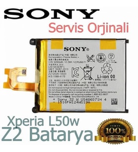 Sony Xperia Z2 L50w Batarya - Servis ürünü - D6503 D6502 LIS1543ERPC