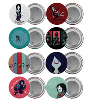 Marceline The Vampire Queen Çanta Rozeti Seti 8 Adet En Büyük Boy 5.8cm İğneli Broş