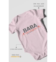 Baba, Seni Seviyorum Kısa Kollu Bebek Body %100 Pamuk