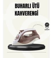 Buharlı Ütü 2200w Seramik Taban 300 Ml Kahverengi Dikey Ütüleme