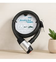Northcity Anahtarlı Çelik Tel Bisiklet ve Motosiklet Kilidi 24mm x 100cm