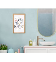 BK Home Banyo Dekoratif Retro Ahşap Tablo-1
