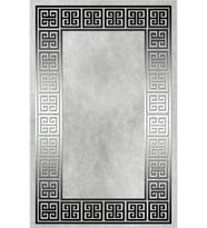 Eliana Home Baskılı, Yıkanabilir Kaymaz Taban Salon Halısı LNA0365 100x150 cm (Gri)