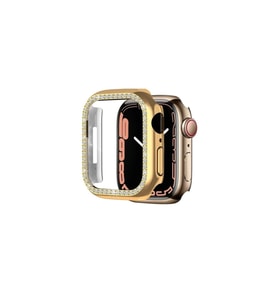 Apple Watch 44mm Uyumlu Zore Watch Gard 05 Sert PC Koruyucu (Rose Gold Altın)