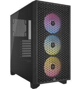 Corsair iCUE 3000D RGB Airflow CC-9011255-WW Fanlı Siyah ATX Oyuncu Kasası Outlet