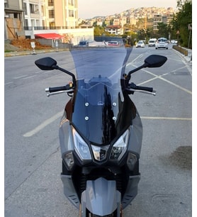 MOTOCAM SYM Joyride 300 Ön Cam 2023-2026 Model 65cm Füme Renkli 4mm ORTA BOYLU