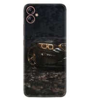 Samsung Galaxy A04E Kılıf Silikon Desen Özel Seri Black Car 1768