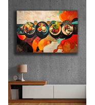 Koç stüdyo Modern tasarım kanvas tablo 50x70 (Çok Renkli)