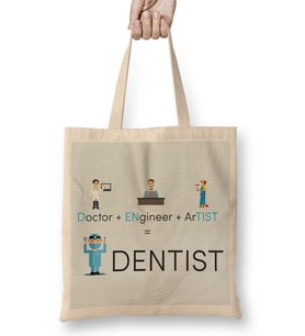 Doctor Engineer Artist Dentist 019 Bez Çanta Uzun Saplı