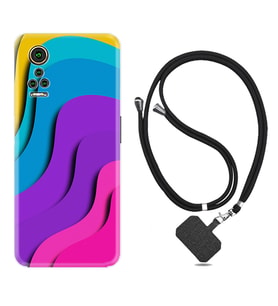 General Mobile GM 21 Pro GM 22 Pro Plus Kılıf Boyun Askılı Silikon Renk Cümbüşü 1631