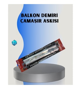 Mey İthalat® 25x60 Balkon Askılığı Kare Demir Uyumlu Hava Dayanıklı Çamaşır Askısı