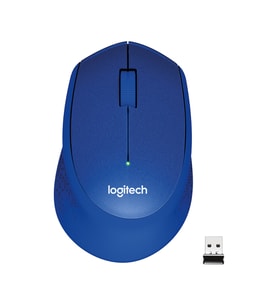 Logitech M330 Sessiz Kablosuz Optik Mouse - Mavi