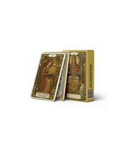 SPELT 78 Kartlı Golden Art Nouveau 5,9 x 9,2 cm Klasik Mini Tarot Destesi Tarot Kartları