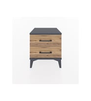 Hyperion Komodin 2 Çekmeceli 44x44x48 Antrasit-Çam