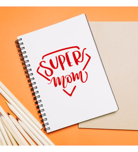 Süper Anne Tasarımlı Defter