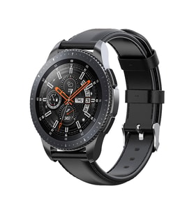 BİPOWER Huawei Watch 20mm KRD10 Deri Kordon Siyah