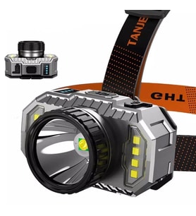 Ps-010 800 Lümen Şarj Göstergeli Cob Led Usb'li Şarjlı Kafa Lambası